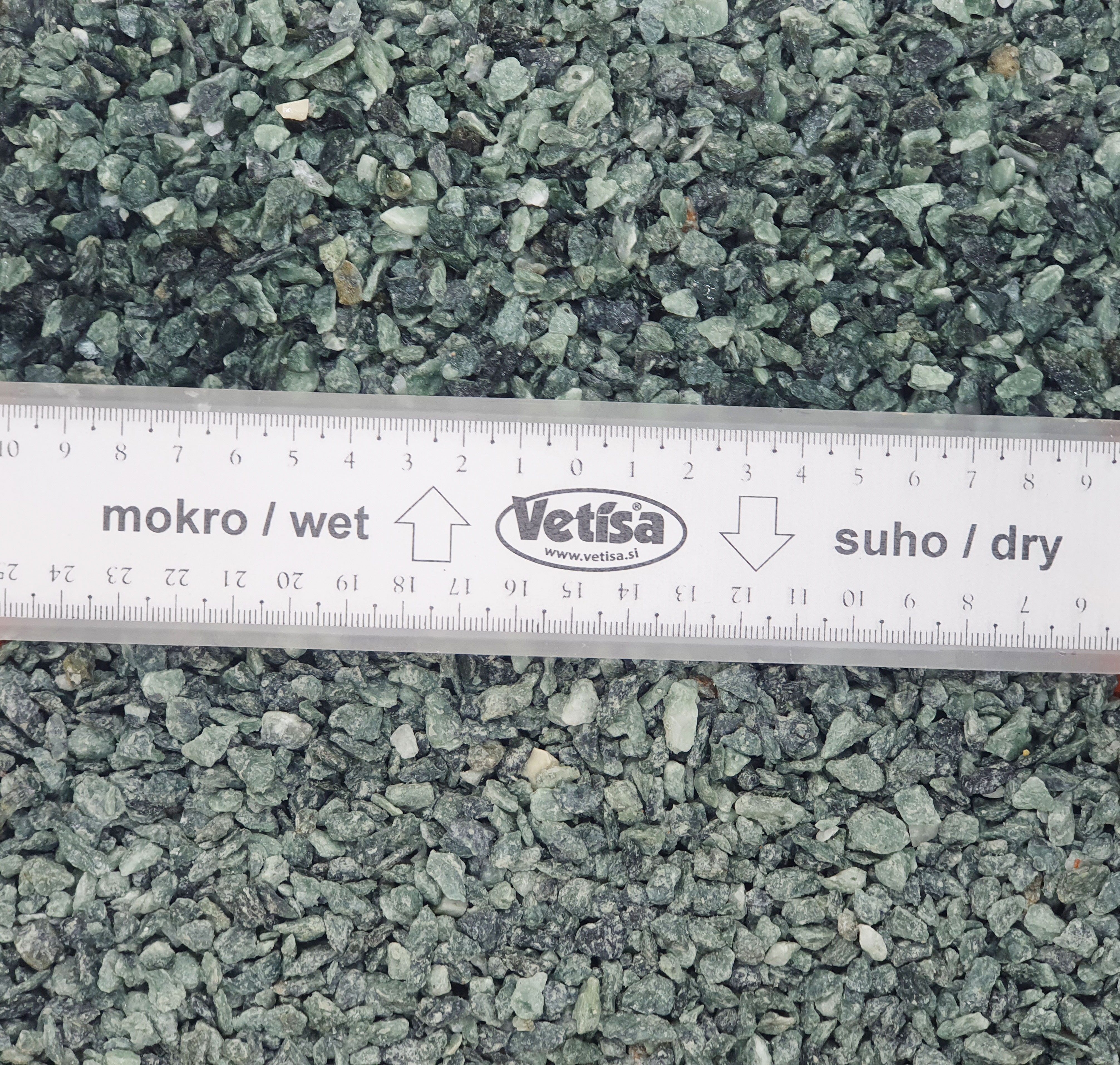 Vetisa- Verde Alpi  25KG ( 6-9 mm) 50/p-Zeleni marmorni pesek